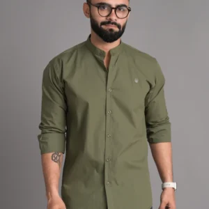 FUBAR Men Slim Fit Solid Spread Collar Casual Shirt
