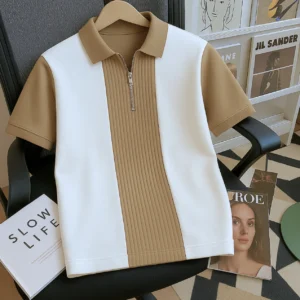 Try This Boys Striped Cotton Blend Regular T Shirt (Brown, Pack o.